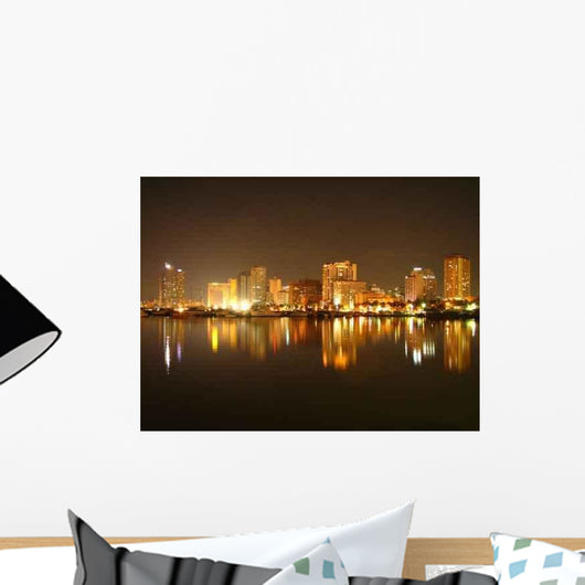 Manila Bay Skyline Wall Decal