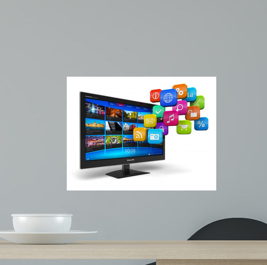 Internet Television Concept Wall Decal