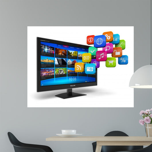 Internet Television Concept Wall Decal