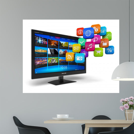 Internet Television Concept Wall Decal