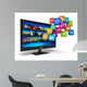 Internet Television Concept Wall Decal