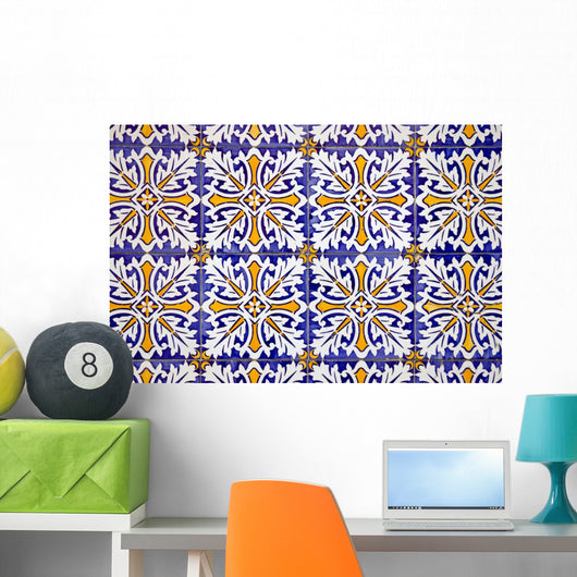 Traditional Portuguese Glazed Tiles Wall Decal