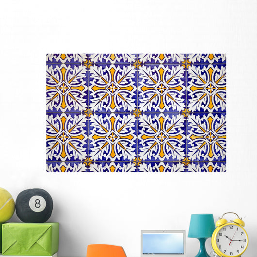 Traditional Portuguese Glazed Tiles Wall Decal