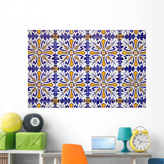 Traditional Portuguese Glazed Tiles Wall Decal