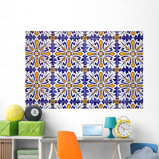 Traditional Portuguese Glazed Tiles Wall Decal