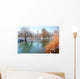 Winter Pond With Ducks Wall Decal