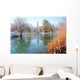 Winter Pond With Ducks Wall Decal