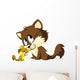 Cat And Kitty Huddle Wall Decal