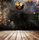 Grunge Disco Ball Wall Decal