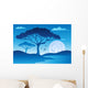 Savannah Scenery With Trees Wall Decal
