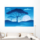 Savannah Scenery With Trees Wall Decal