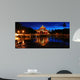 Chinese Style Pavilion Night Wall Decal