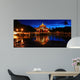 Chinese Style Pavilion Night Wall Decal