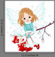 Winter Baby Christmas Fairy Wall Decal