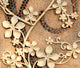 Golden Iron Flower - Square Wall Decal