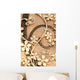 Golden Iron Flower - Horizontal Wall Decal