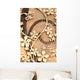 Golden Iron Flower - Horizontal Wall Decal