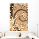 Golden Iron Flower - Horizontal Wall Decal