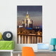 Russia Night Moscow High-Rise Wall Decal