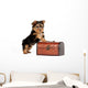 Yorkie Puppy White Wall Decal