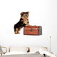Yorkie Puppy White Wall Decal