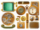 Victorian Steampunk Design Elements Wall Decal