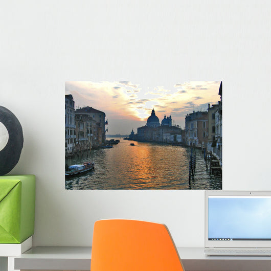 Venice Skyline at Sunset Wall Decal