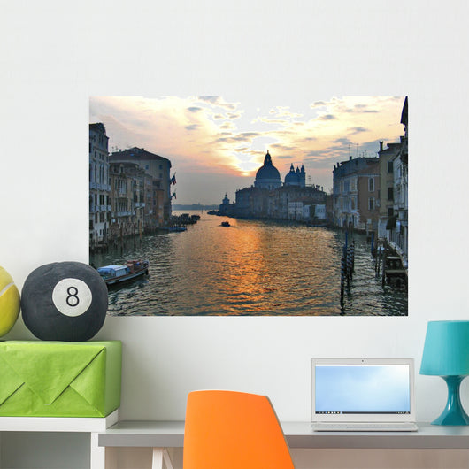 Venice Skyline at Sunset Wall Decal