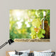 White Wine Bottle Vine Wall Decal