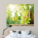White Wine Bottle Vine Wall Decal