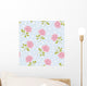 Seamless Wallpaper Pattern With Pink Roses Wall Decal