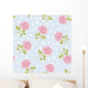 Seamless Wallpaper Pattern With Pink Roses Wall Decal