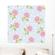 Seamless Wallpaper Pattern With Pink Roses Wall Decal