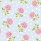 Seamless Wallpaper Pattern With Pink Roses Wall Decal