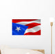 Puerto Rican Flag Wind Wall Decal