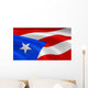 Puerto Rican Flag Wind Wall Decal