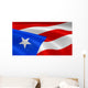 Puerto Rican Flag Wind Wall Decal