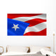 Puerto Rican Flag Wind Wall Decal