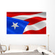 Puerto Rican Flag Wind Wall Decal