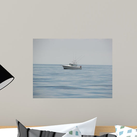 Cape Cod Boat out in the Ocean Wall Decal