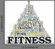 Fitness And Health Triangle Word Cloud Concept Wall Decal