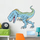 Blue Cartoon Tyrannosaurus Wall Decal