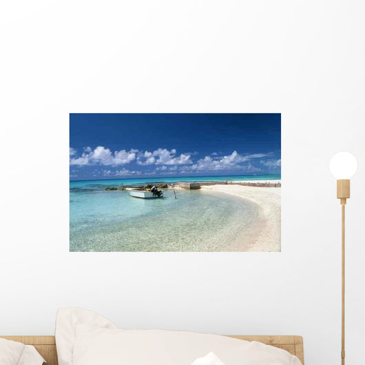 Tikehau Beached Boat Wall Decal