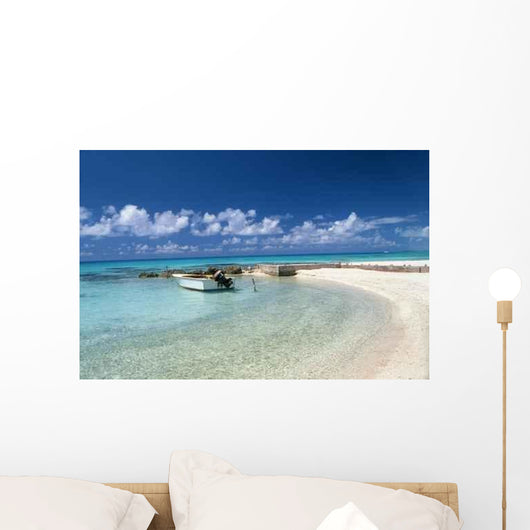 Tikehau Beached Boat Wall Decal
