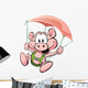 Pig Flying Ham Wall Decal