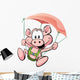 Pig Flying Ham Wall Decal