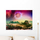 Wormhole Over Alien Planet Wall Decal