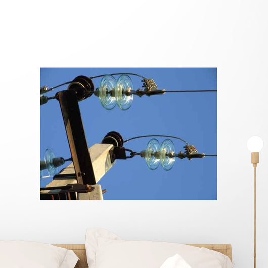 High-Voltage Insulator Blue Sky Wall Decal