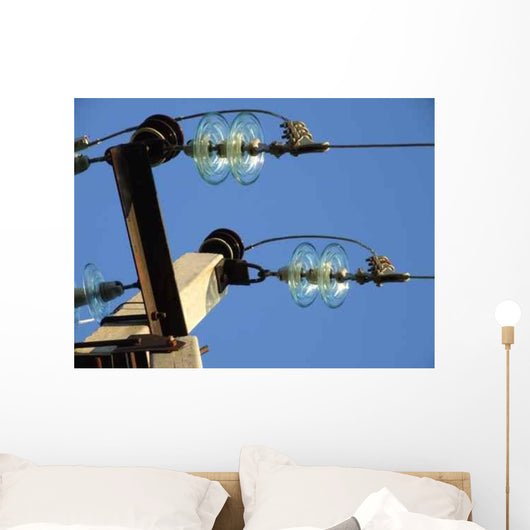 High-Voltage Insulator Blue Sky Wall Decal