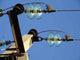 High-Voltage Insulator Blue Sky Wall Decal